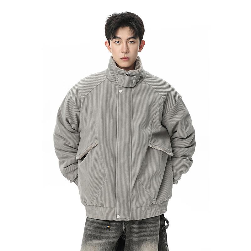 VUUG Herrenmode Fleecegefütterte Wattierte Jacke