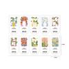 100pcs/pack Cute Flowers Open Me Sticker Thank You For Your Order Stickers for Small Business Package Gift Wraps Decor