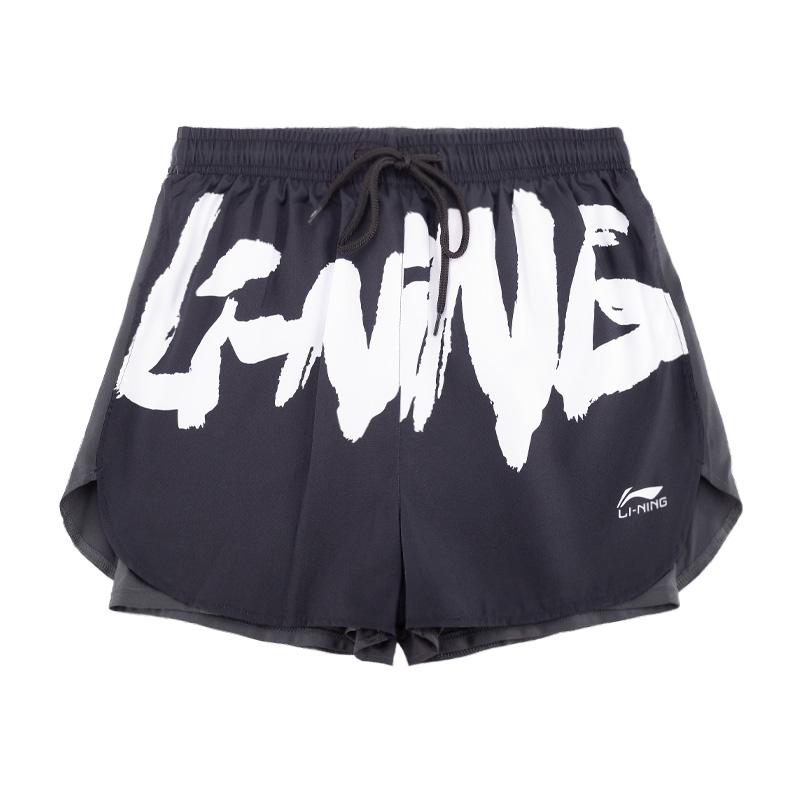 Li Ning Sports Shorts Unisex Black Moderate ATSK819-1 2XL