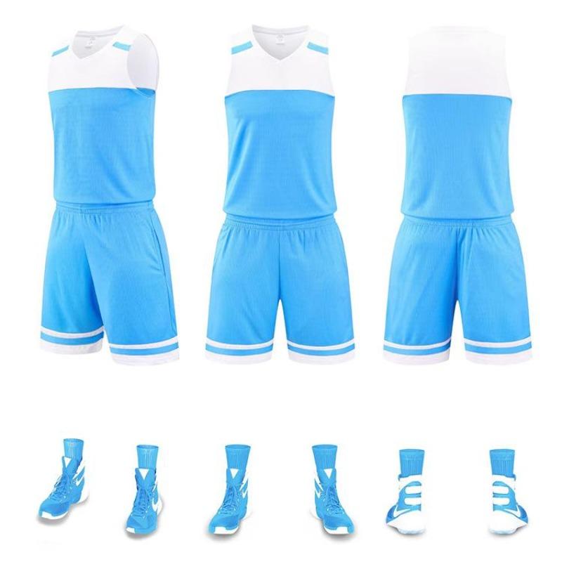 Tuta da Basket, Tuta Sportiva da Allenamento per Partite, Gilet, Maglia da Uomo Adulto Bambino, Traspirante Estiva da Donna