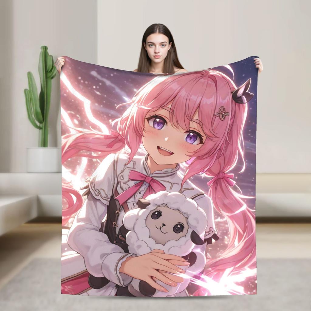 Wuthering Waves WuWa Cartethyia Fashion Blanket Game Anime Flannel Awesome Warm Throw Fashion Blankets for Bedroom Winter Couch