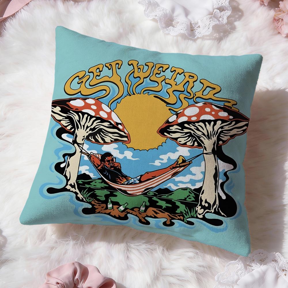 Band G-Grateful D-Dead Kissenbezug Premium Komfort Wendbarer Kissenbezug -Zwei-in-Eins-Design für Jeden Raum & Autoinnenraum