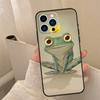 Aesthetic Frog Phone Case For iPhone 17 16 15 13 11 12 14 Pro Max mini 15 16 Plus 16e 17 Air Cover Coque