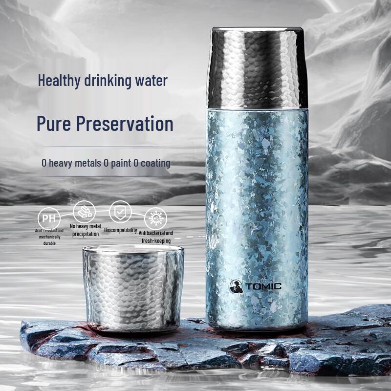 TOMIC Pure Titanium Tea Separation Insulated Mug