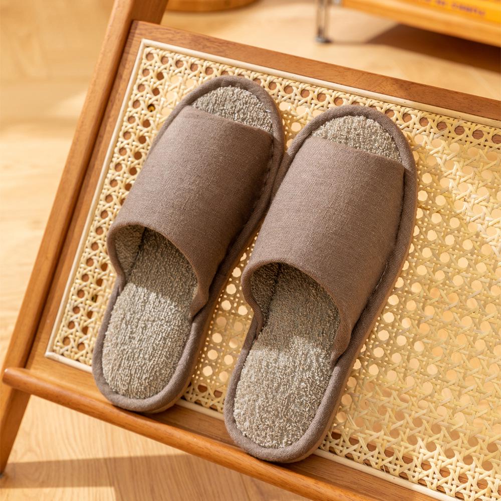 Jingshilu Women's Summer Non-Slip Hemp Indoor Slippers