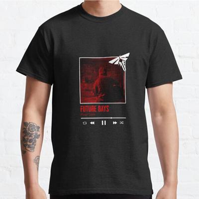 Men Fashion Casual Short Sleeves Future Days Tops Aesthetic Vintage Oversized T-shirts