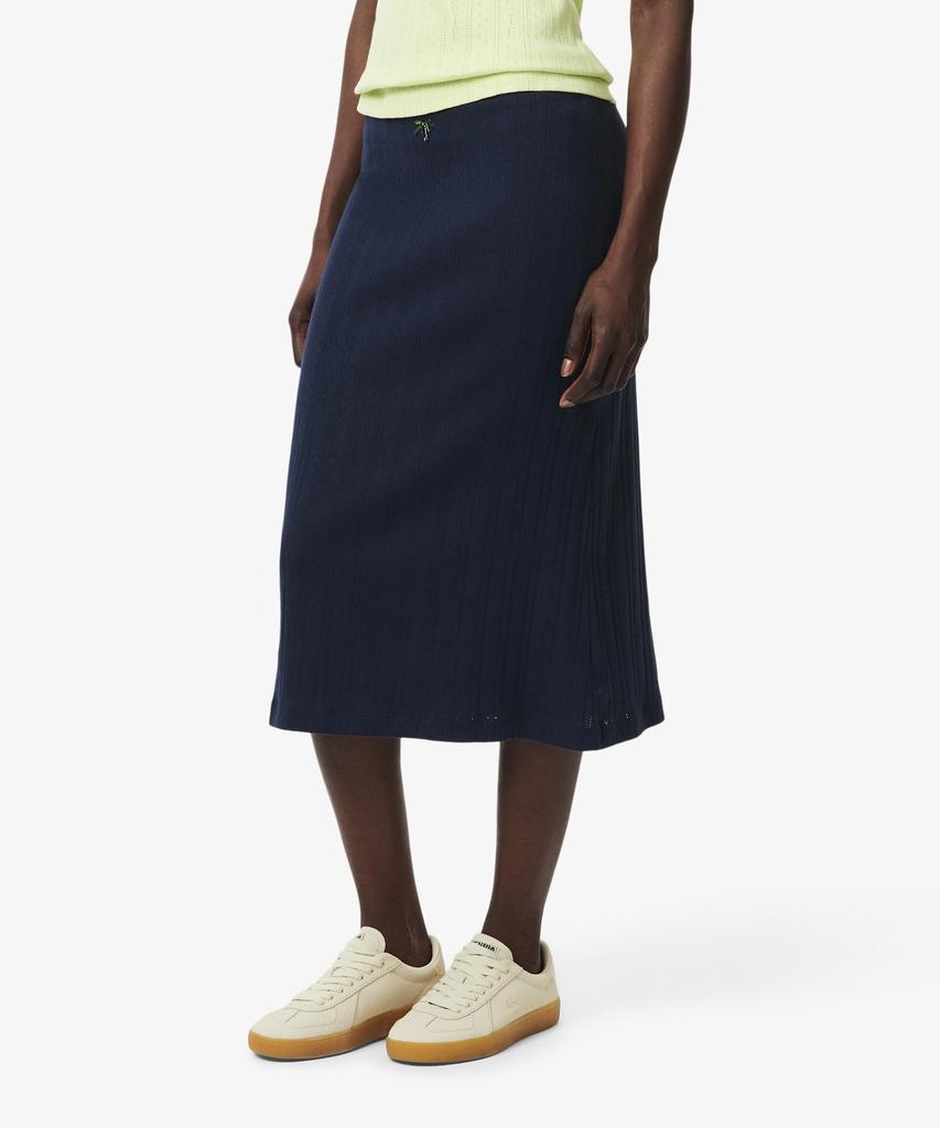Lacoste Women'S Pointel Mid-Length Skirt Jf9831-56G 166