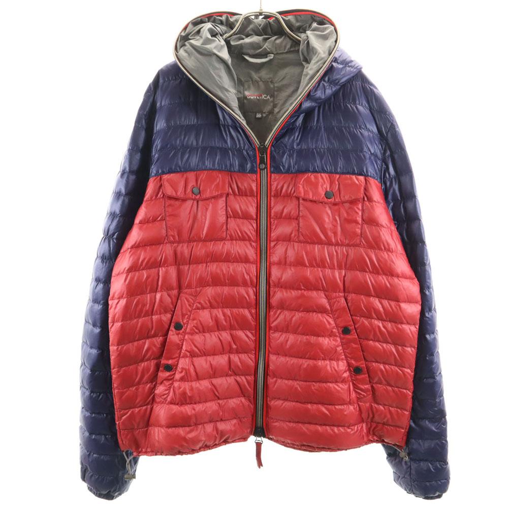 

DUVETICA Пуховик 56 Красный x темно-синий Мужской Б/у