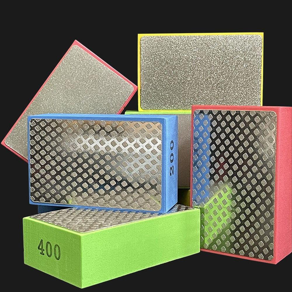 60/100/200/400 Grit Diamond Hand Polishing Pads 95x58mm Stone Marble Ceramic Polishing Pads