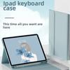 Custodia in pelle con tastiera Bluetooth per iPad Air 10.2, slot per penna Pro11, custodia da 9,7/10,5 pollici