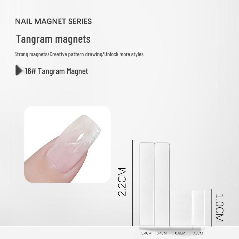 Nail Art Magic Wand: Double-Headed Cat Eye Gel Thickened Magnet