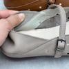 Johnature Hollow Out Breathable Genuine Leather Flat Sandals Casual Versatile Soft Soled Women's Shoes