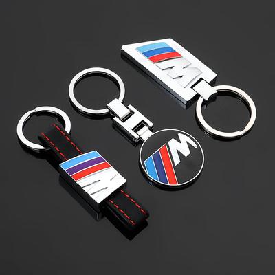 For BMW 1 2 3 4 5 6 7 Series X1 X3 X4 X5 X6 X7 87 F20 E36 E46 E90 E39 F10 F16 Car Metal Leather Key Ring Decoration Accessories