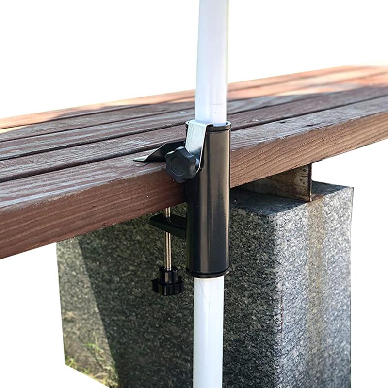 Outdoor Patio Beach Sunshade Umbrella Fixing Clip Garden Patio Umbrella Fixing Holder Portable Courtyard Parasol Stand
