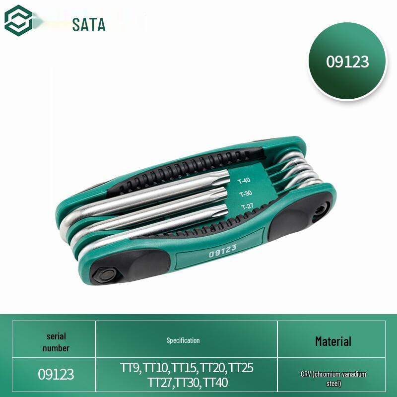 SATA 8-Piece Folding Torx Wrench Set