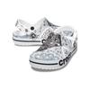 Crocs EVA Beyaka Locke Print Crocs Casual Comfortable Beach Sandals Unisex Blue