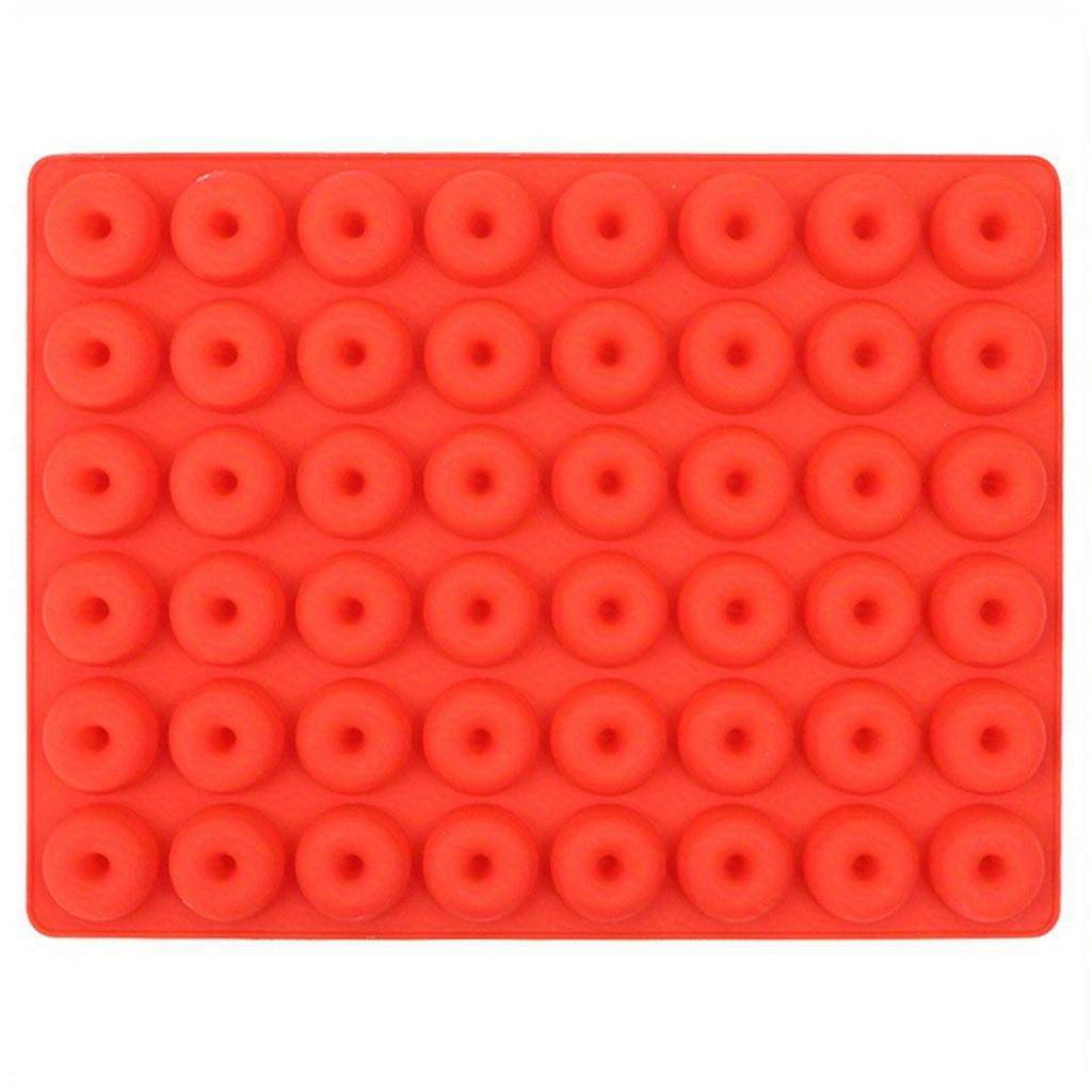 48 Cavity Small Donuts Chocolate Silicone Mold Small  Fondant Candy Mold  Baking Tools