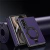 Samsung Galaxy Z Fold 8 case with stand and external screen protector, MagSafe compatible, purple
