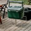 Camping Foldable Metal Stand Folding Cooler Box Stand Ice Box Stand Iron Storage Box Bracket Outdoor Storage Boxes Shelves