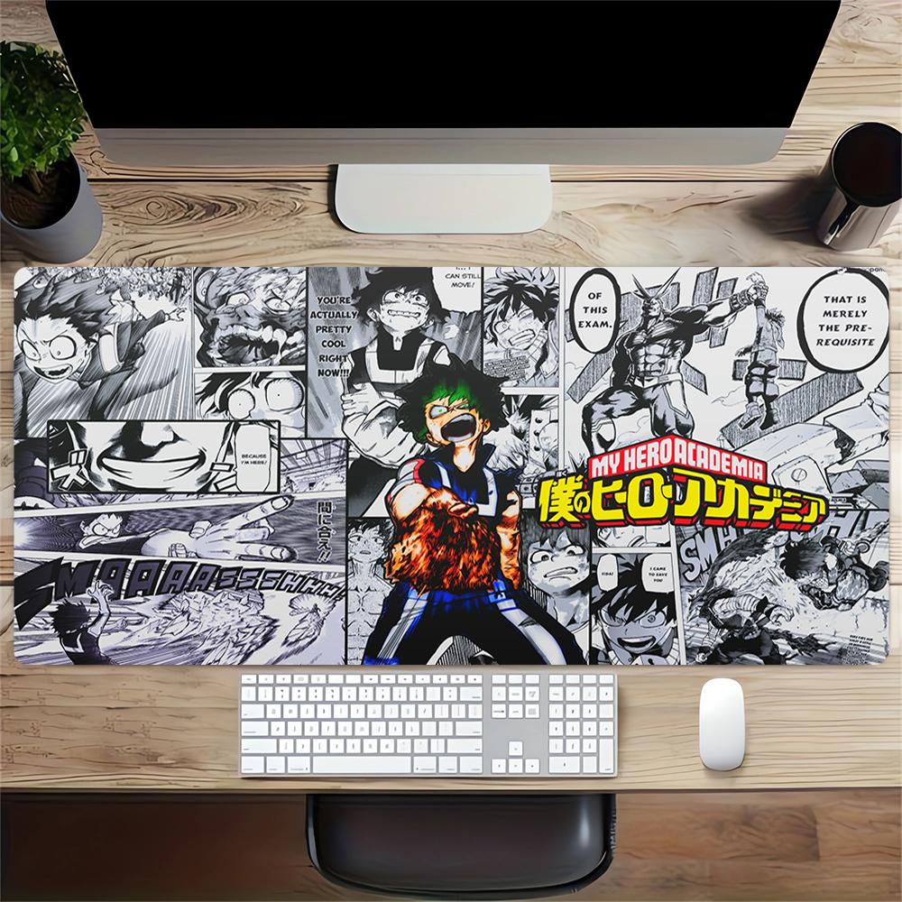 Heroic Adventures Manga Large Gaming Mouse Pad Nonslip Rubber Base Waterproof Desk Mat For Office Pc Laptop