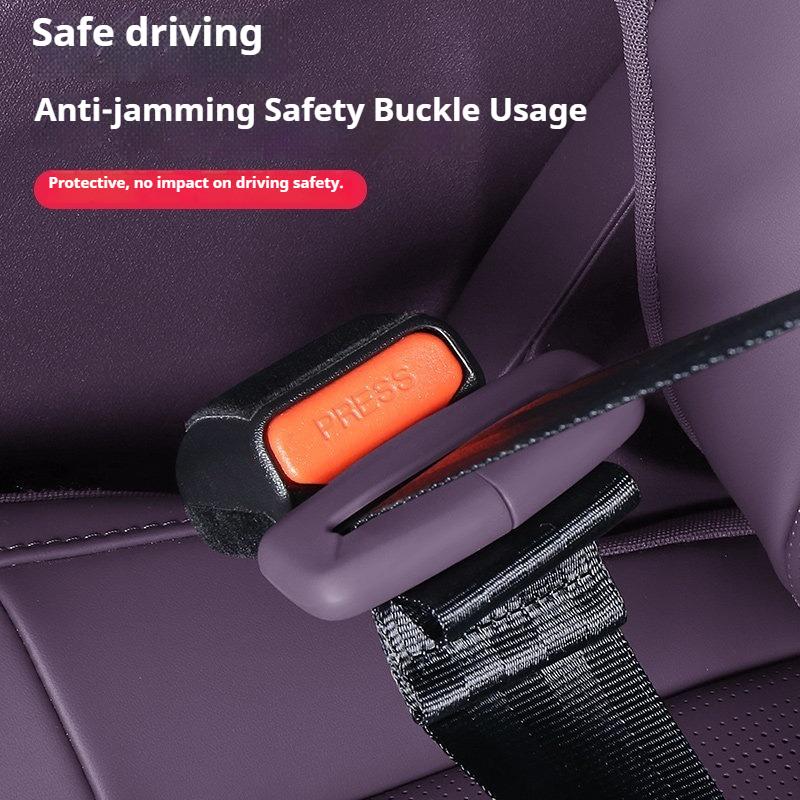 For Leapmotor B10 B01 Lafa5 Car Seat Belt Protection Cover Seatbelt Buckle Impact Silicone Seatbelt Cover Interior Accessories
