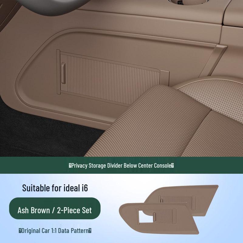 Ideal i6/i8 Center Console Privacy Organizer: Car Interior Storage Box