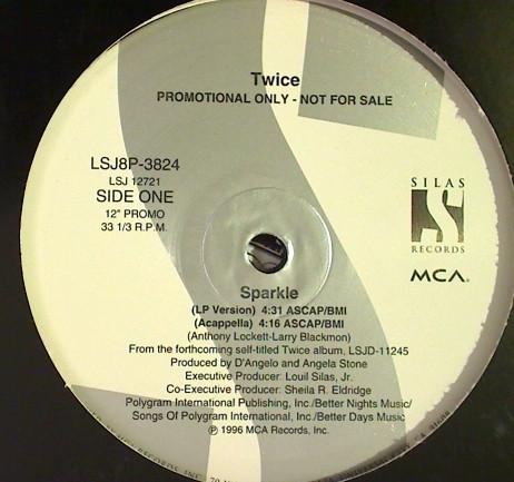 

12inch Record TWICE - Sparkle LSJ8P3824 Silas Records, 1996 US Rap & Hip-Hop/R&B Used