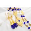 Anniyo Hawaiian Jewelry sets Flower Cross Pendant Necklaces Earrings Crystal Bead Ball Chains Guam Micronesia Chuuk #252106