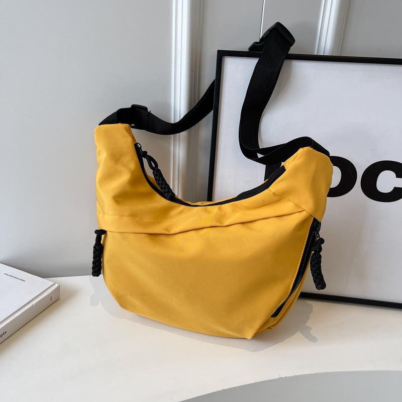 Fashionable Nylon Commuter Bag Large Capacity Casual Solid Color Korean Style Tote For Women