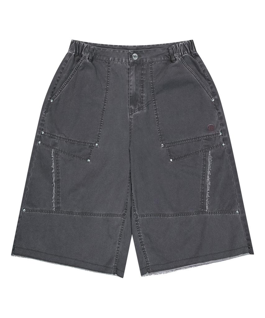 OFFGRID Structure Cotton Washed Bermuda Pants - Dusty Pink