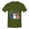 1 Piece Independence Day Funny 100 Cotton Tshirt French Bulldog Tops Tees For Unisex