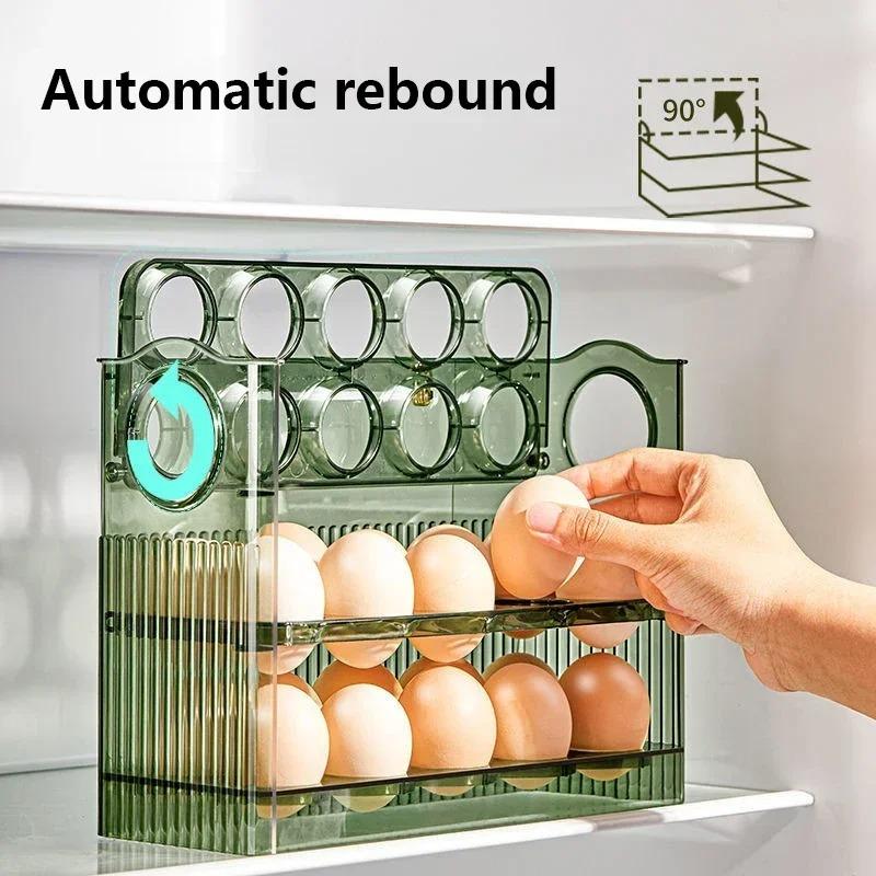 Scatola portauova Organizer per frigorifero Contenitori per alimenti Portauova per conservazione della freschezza Custodia per vassoio Dispenser Scatole portaoggetti da cucina