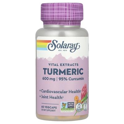 Extracto esencial de cúrcuma, 600 mg, 60 cápsulas vegetales