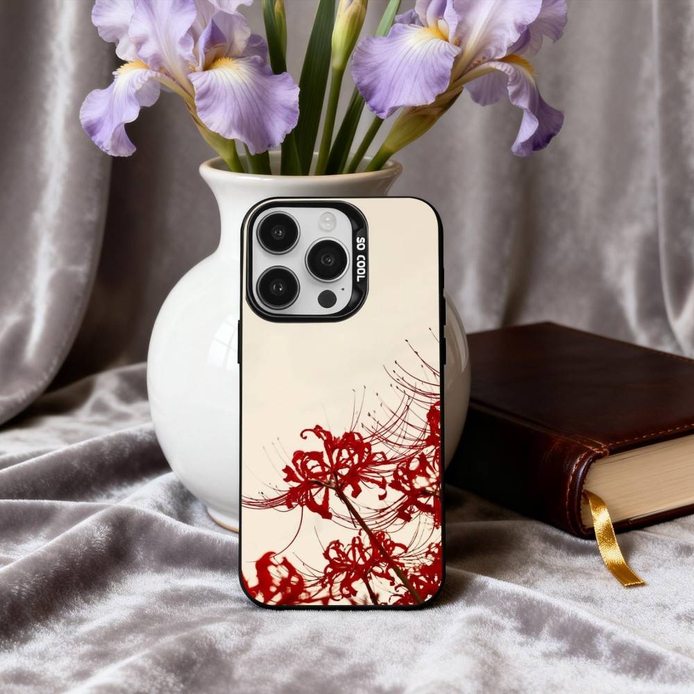 G-Ghoul R-Rote Spinnenlilie Tokio Handyhülle Für iPhone17,16,15,14,13,12,11 Plus,Pro Max Candy Silberbeschichtet Innenabdeckung