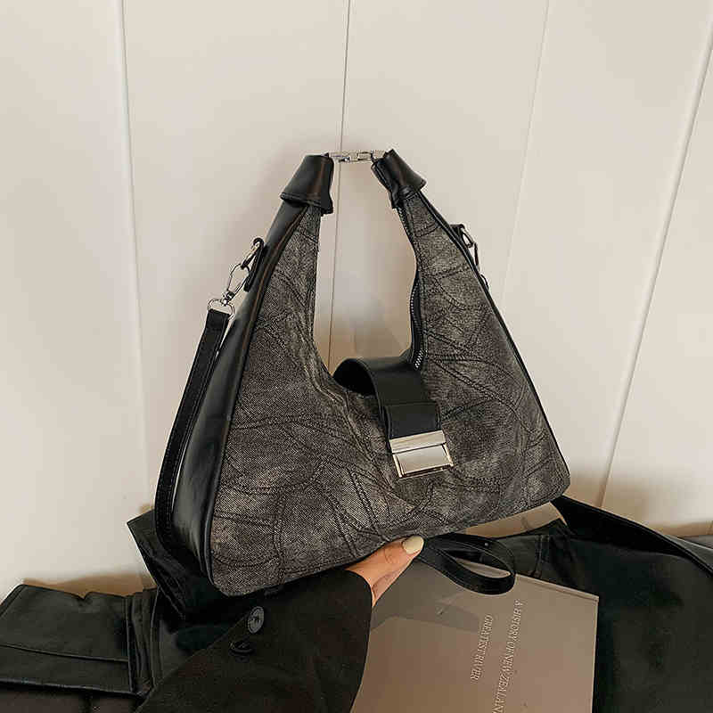 

Autumn Winter Contrast Color Small Handbags Women Trendy Versatile Crossbody Bag Lady Daily Commuter Shoulder Bag