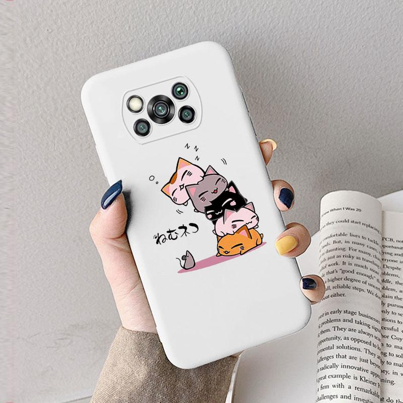 Case For Poco X3 Pro Pocox3 X 3 NFC Cute Heart Flower Back Cover Soft Silicone Matte Protective Funda For Xiaomi Poco X3 Pro Bag