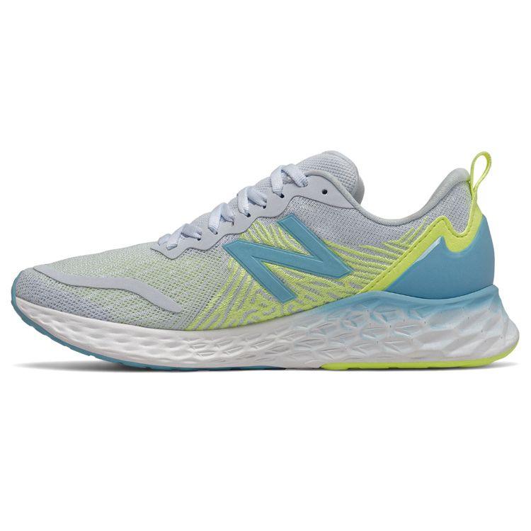 New Balance Nb Fresh Foam Tempo Comfortable Mesh Breathable Low Top Running Shoes Women Sneaker Gray Yellow Blue WTMPOGY