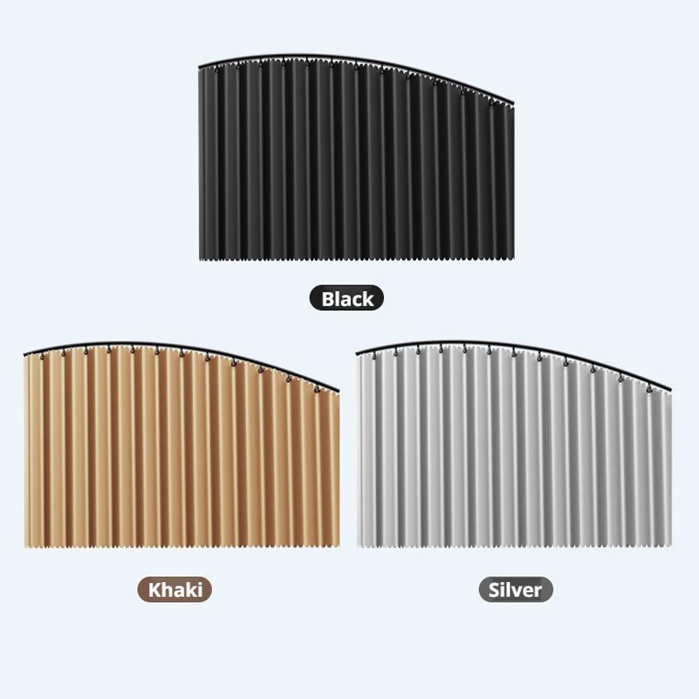 Universal Car Sun Shade Side Window Curtain UV Protection Auto Foldable Sun Visor Black Pure Cloth Blinds Cover for SUV Sedan
