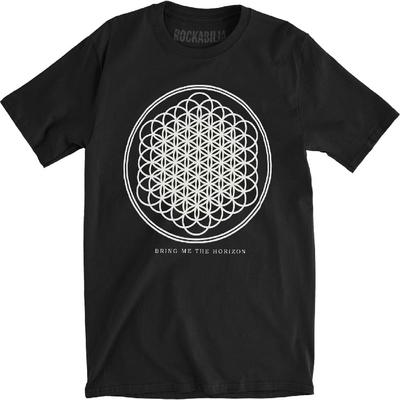 Bring Me The Horizon Men's Sempiternal Tour (Back Print) Slim Fit T-Shirt Large Black