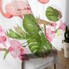 Tropical Birds Flowers Flamingo Sheer Curtains for Living Room Transparent Tulle Window Curtain Bedroom Kitchen Veil Drapes