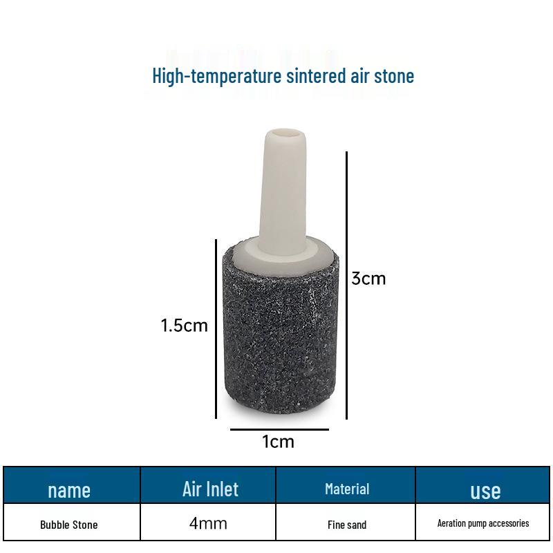 Mini Aquarium Aerator Pump with Bubble Stone Oxygen Cylinder (1.5x1.0cm)