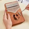 Mini Kalimba Wood Thumb Piano Portable 17 Keys Mini Kalimba for Kids, Adults & Beginners Finger Piano with Tuning Hammer