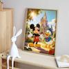 Disney diamond painting Mickey Mouse and Donald Duck at castle handmade diy mosaic art painting kit home decoration