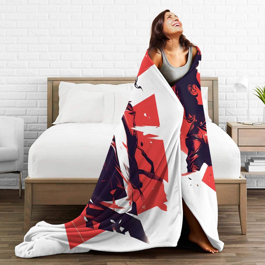 Pop King MJ Blanket Velvet Summer Air Conditioning Breathable Lightweight Thin Throw Blankets for Home Travel Rug Piece