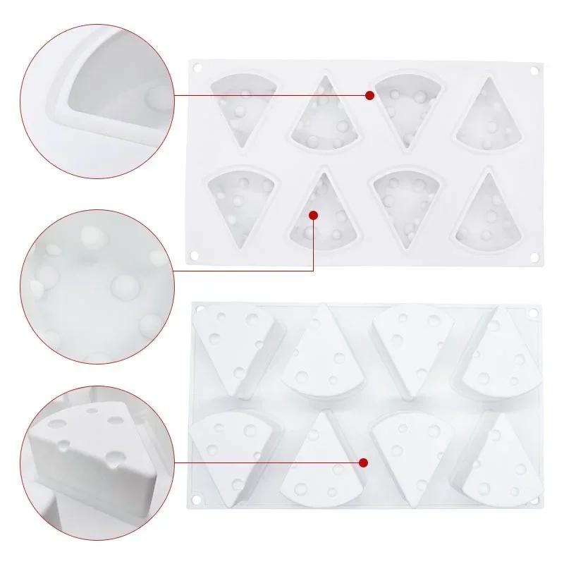 Creative Cheese Shaped Silicone Cake Molds Kitchen Baking Tools Mousse Jelly Silicone Molds Cakes Dessert Mold Pastry Tools
