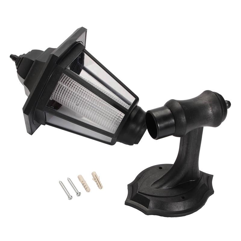 Solar LED Wall Lamp Outdoor Fence Garden Light Hexagonal Palace Lamp