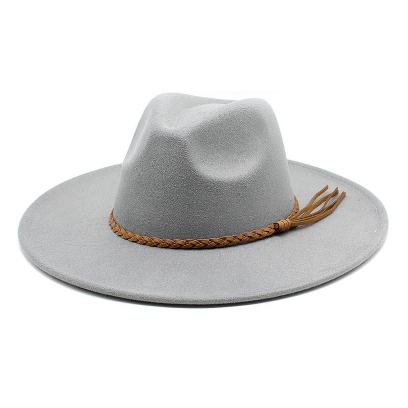 Vintage Wool Felt Fedora Hat With Wide Brim For Outdoor Travel And Casual Wear