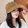 Breathable Outdoor Beach Hat Solid Color Sun Protection Cap Simple Duckbill Hat  Hiking