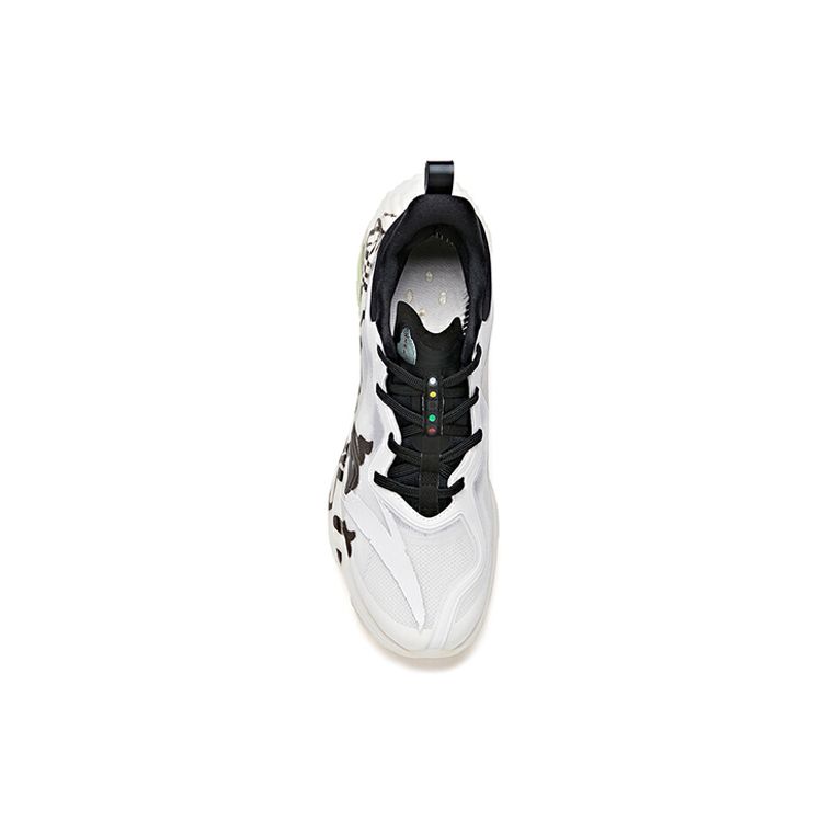 Anta Star Peak Series Ink Rhythm Flying White Low Top Running Shoes Men Running Shoes Black 112035518A-2