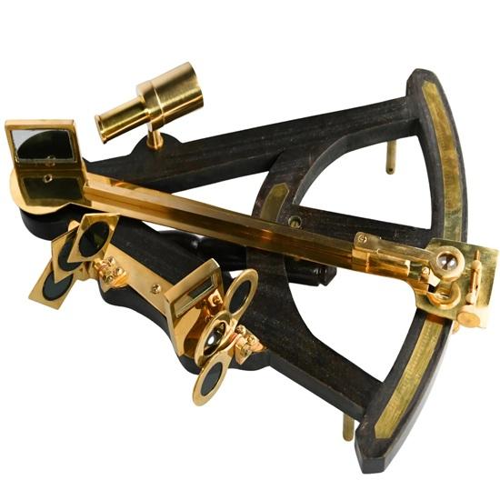 25.4 Cm Brass Sextant Nautical Navigation Instrument Decor Maritime Collector Gift, Steampunk